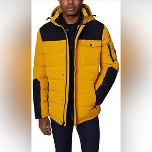 Nautica Yellow and Black Men's Jacket Sz XL